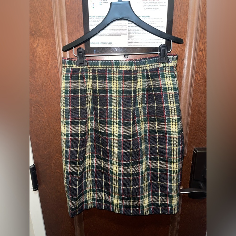 Vintage Plaid Women's Skirt Odyssey Size 14